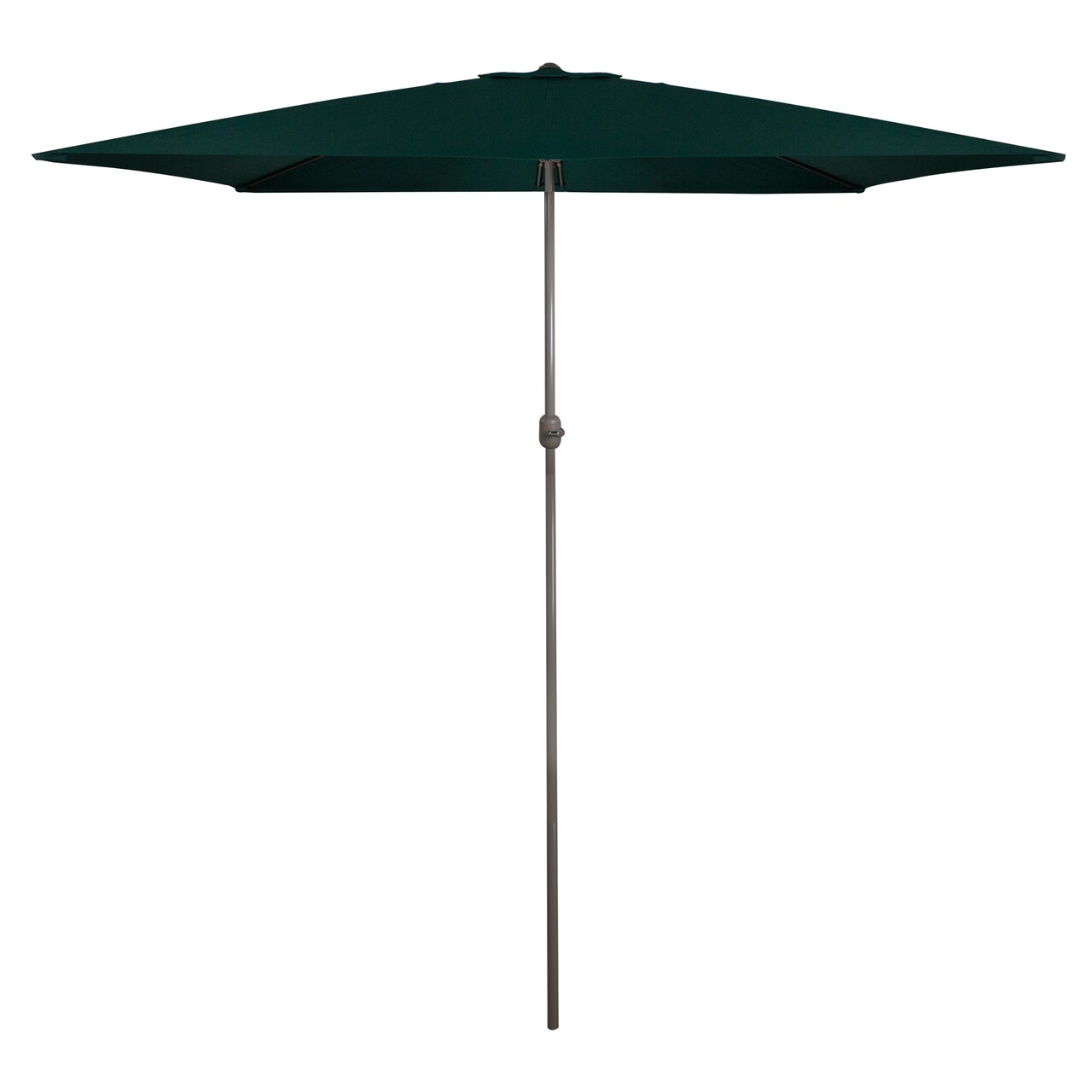 Northlight 10ft x 6.5ft Outdoor Patio Market Umbrella with Hand Crank, Hunter Green